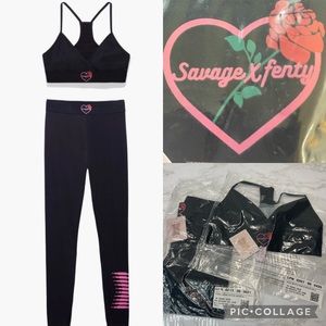 SXF Forever Savage Kick Back 2-Piece Set Bralette & Legging Small NWT